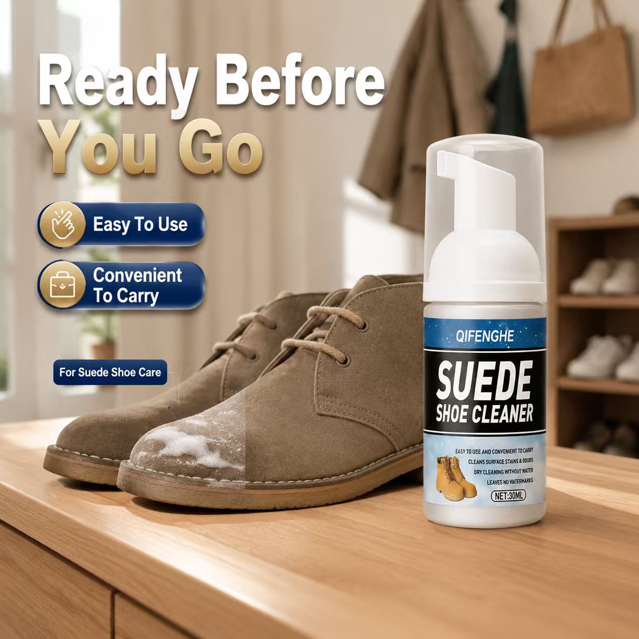 Suede Shoe Cleaning Foam 30ml  - Sneaker Cleaner recension och pris