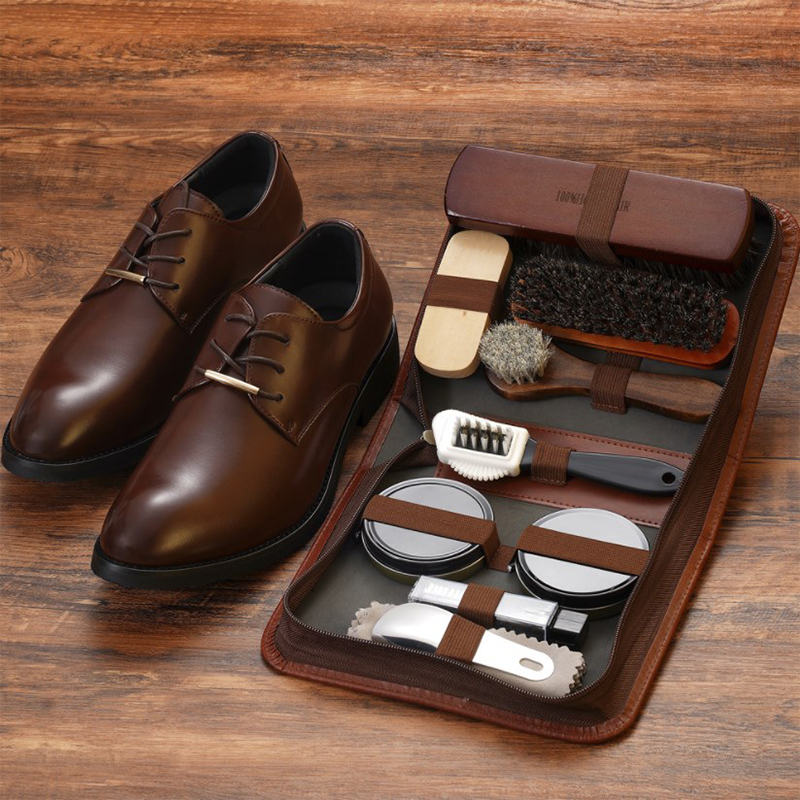 HorseHair Shoe Brush Set Leath - Leather Shoe Polish recension och pris