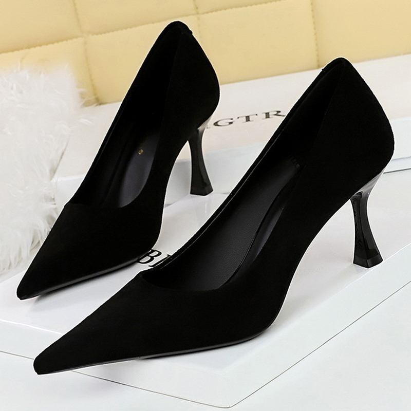 BIGTREE Shoes Suede Black Wome - Shoe Tree recension och pris